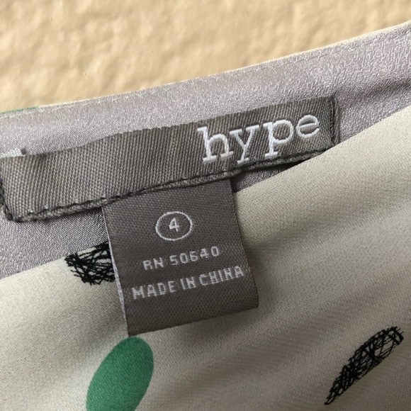 Hype polka dot drape front sleeveless dress - Picture 4 of 5